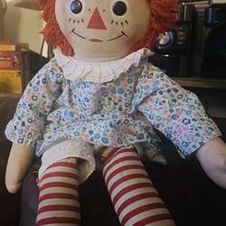 Vintage Raggedy Ann Cloth Doll