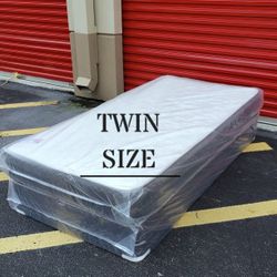 NEW TWIN-SIZE MATTRESS & BOX SPRING - 2PC