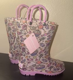 London fog  Little Girl Rain Boots Size 9  BRAND NEW WITH TAGS 