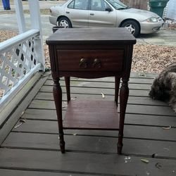 Wooden side table 