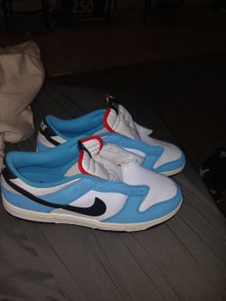 Blue shoes
