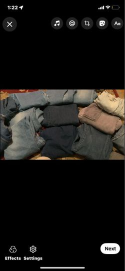 Jeans and shorts