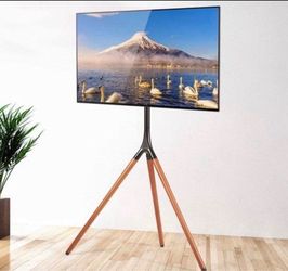 Easel Tripod TV Floor Stand - Aludest Height Adjustable Studio Mount for 45 to 65 inch Flat Panel LED LCD Plasma Screens Portable Display Art Scaffold