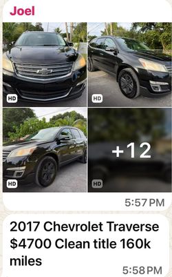 2017 Chevrolet traverse LT