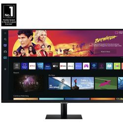 32" M70B 4K UHD Samsung Smart Monitor with Streaming TV in Black
