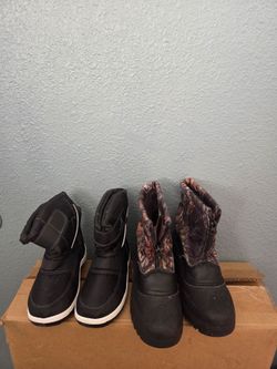 Two Pairs of Winter Snow Boots