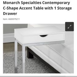 PAIR (2) TABLES OR NIGHTSTANDS WITH STORAGE DRAWER 