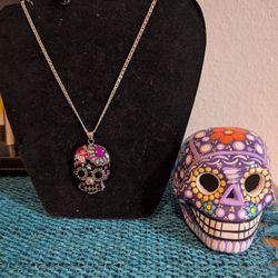 Silver .925 Skull Necklaces And Rings 
