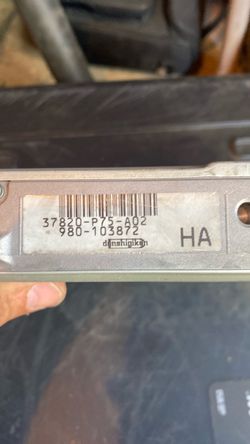 Honda ECU 37820-P75-A02