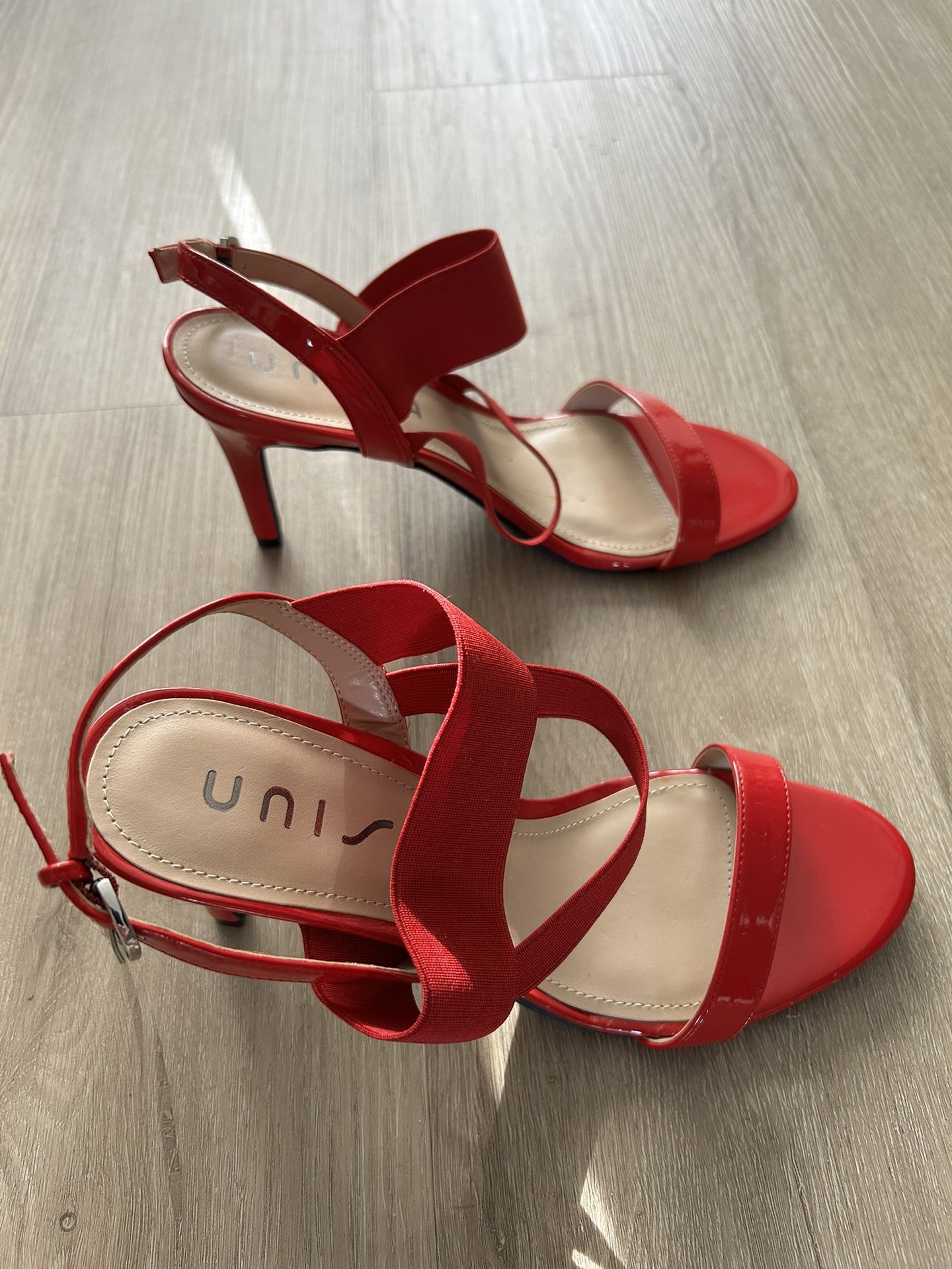 New: Red High Heel Sandals