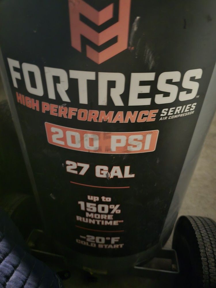 Fortress 27 Gal 200 PSI High Performance Vertical Air Compressor – Great Condition