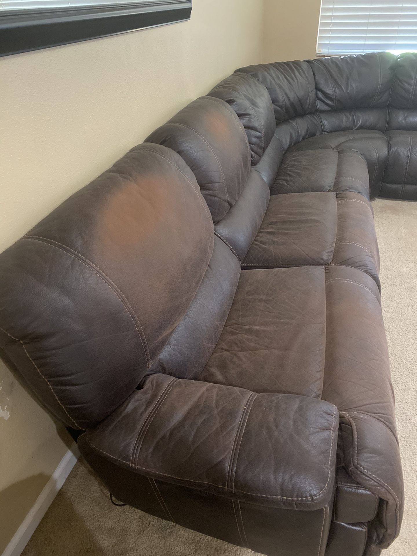 Leather Sectional Couch