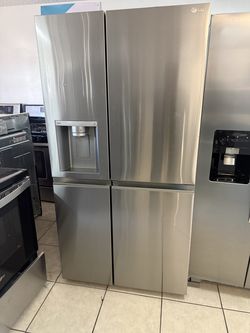 Lg side by side refrigerator stainless steel