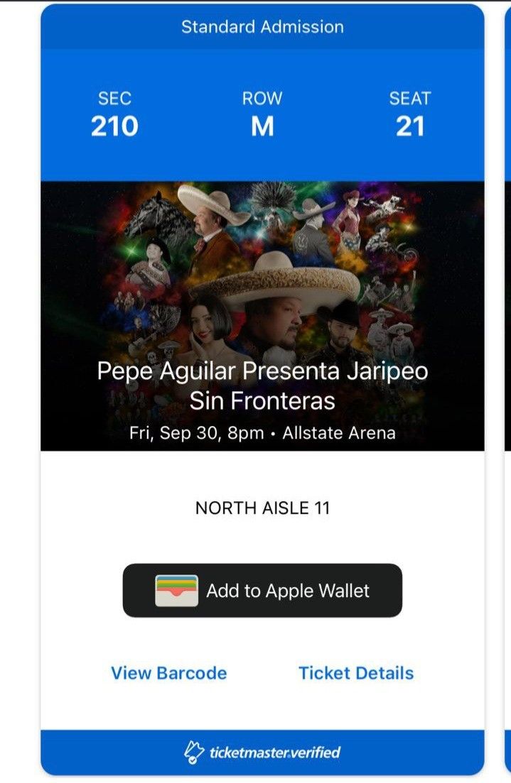 Pepe Aguilar Ticket