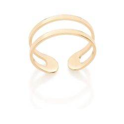 Gold Double 18K Adjustable Ring