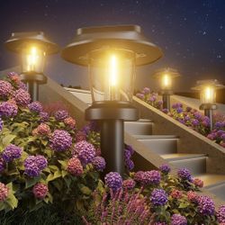 Solar Pathway Lights Outdoor - 12 Pack Solar X(113)