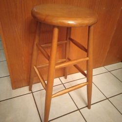 1  Hardwood Stool 28" High 