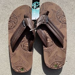 Mens Size 8 SolFish Sandals Flipflops Brand New With Tags!