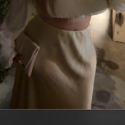 Maxi gold skirt!