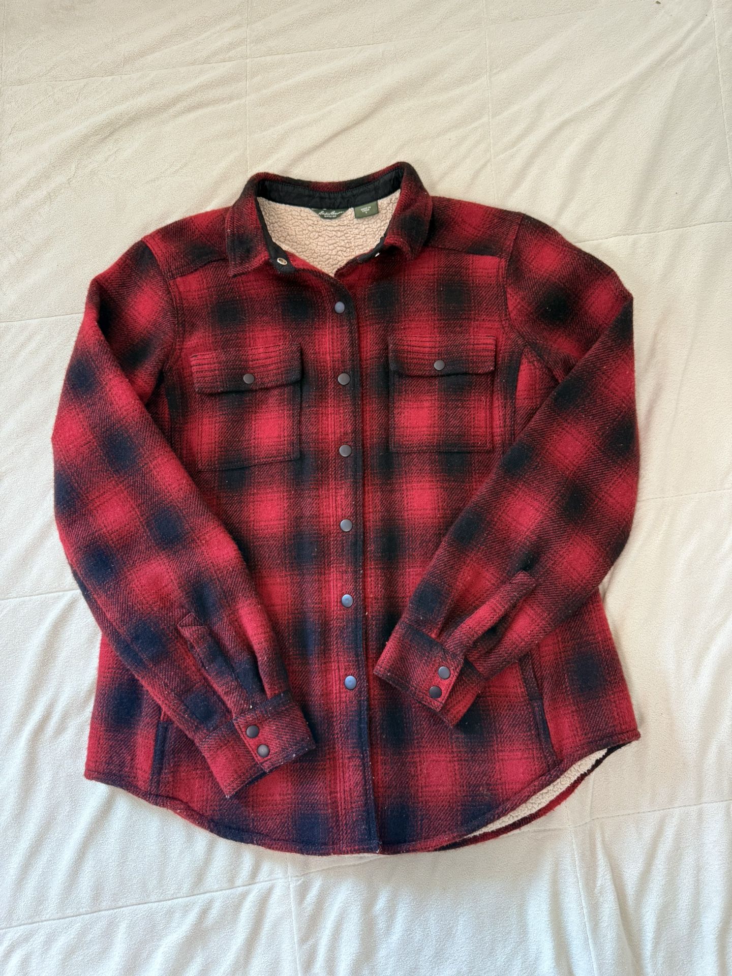 Eddie Bauer Buffalo Fleece Flannel 