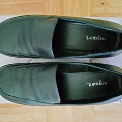 Easy Spirit Black Leather Loafers 
