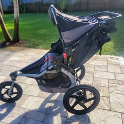 Bob - Single Jogger Stroller Plus Infant Carrier Adapter And Toddler Drink And Snack Tray.