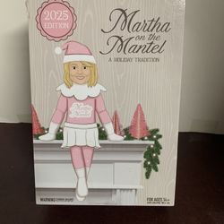 Martha Stewart Martha on The Mantel - 2025 Edition, 12" Christmas Figurine, Holiday Collectible Decor, Secret Santa Collectible, Stocking Stuffer Gift
