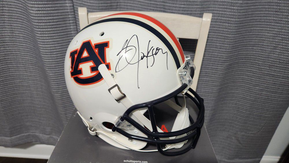 Bo Jackson Signed Auburn Football Helmet 