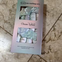 Heatless Curls Overnight with 34" Hair Curler & 2 Satin Scrunchies – Comfortable Hair Curlers to Sleep In