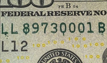 Misprint $100 Bill - Series 2009A Ink Smear & Staggered Serial Number Error