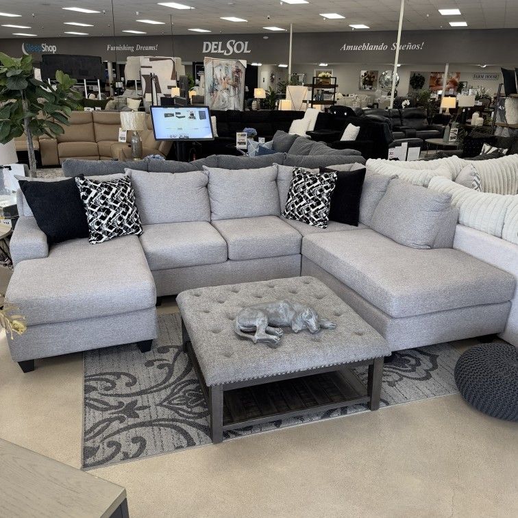 Sofa Chaise - Nutmeg or Taupe