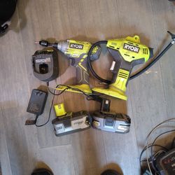 Ryobi Impact And Air Compressor