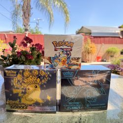 Pokemon Center Elite Trainer Box TCG Sealed & Booster Box Lot 
