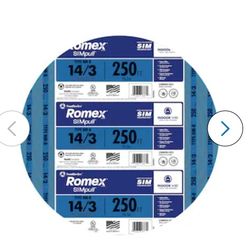 14/3 250ft Romex Wire 