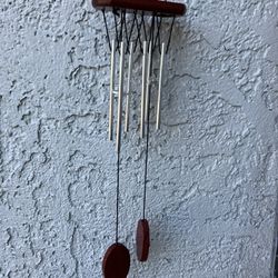Small Windchime Wood Aluminum 