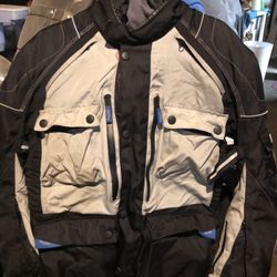 Triumph Motorcyle Adventure Jacket Armored Full Zip Pockets Riding 46/56 Medium