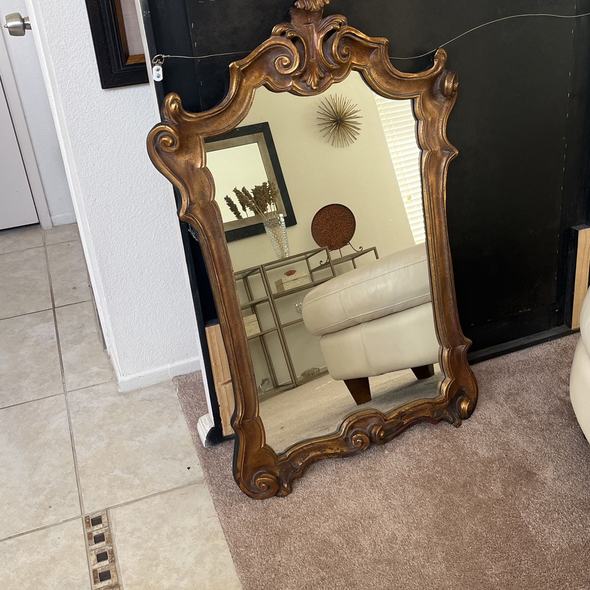 Early American Gold Antique Mirror