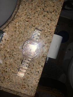 Gold Icy Cartier Watch