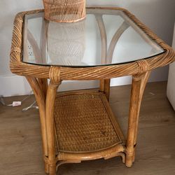 Wicker Side Table
