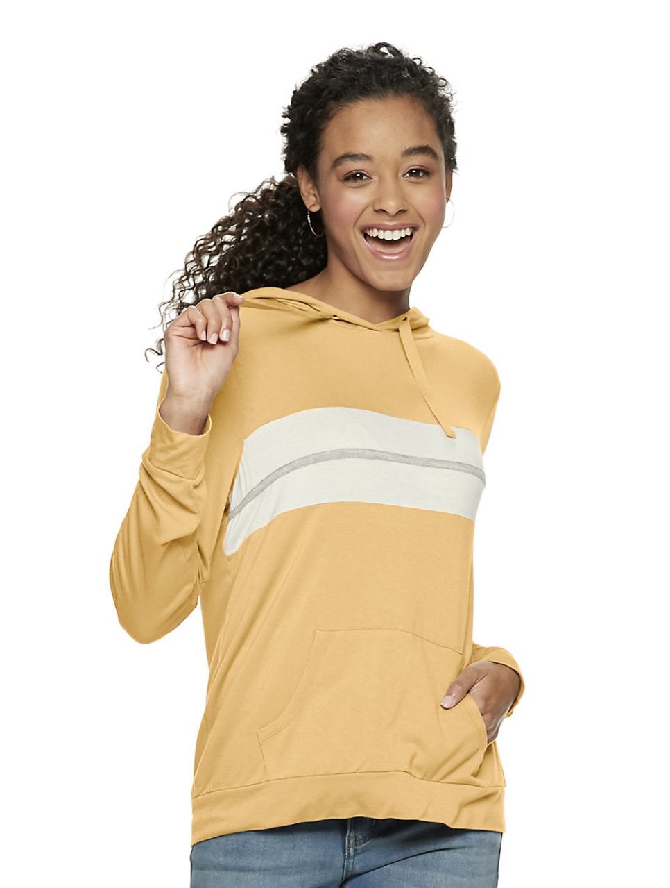 Soft & Stretchy Striped Hoodie 