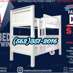 Twin Bunk Bed With Mattress Colchones Nuevos 