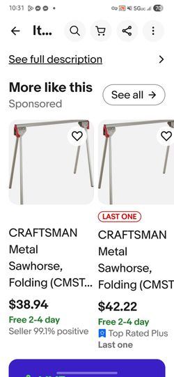 Craftsman foldable horse stands
