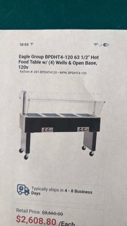 EAGLE GROUP 63½” Hot Food Table – Commercial Grade