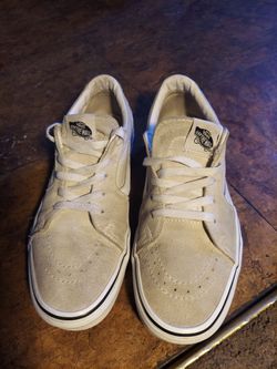 VANS FRENCH OAK CREAM COLORED SHOES SIZE 8.5