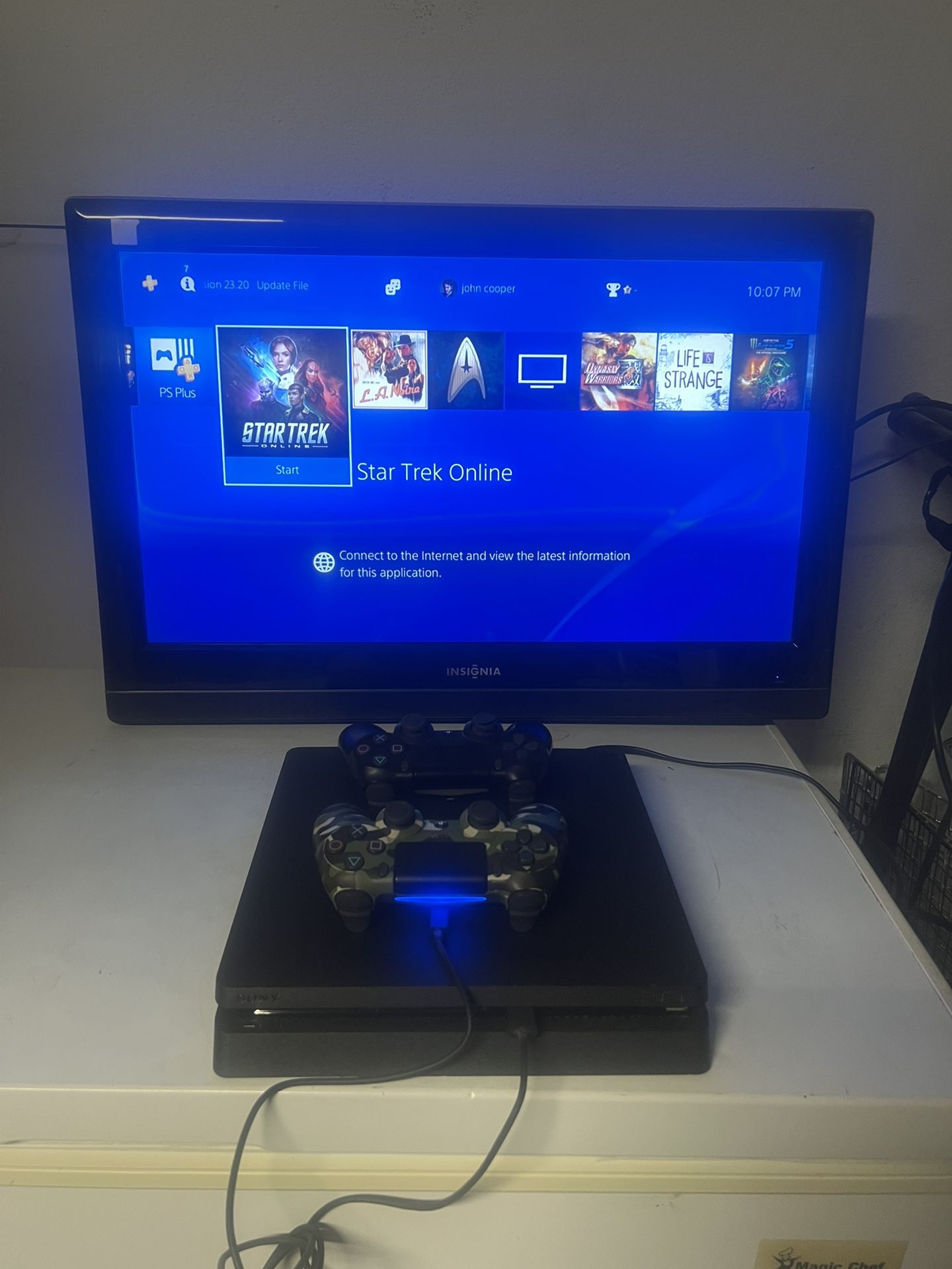 PS4 Console With 2- Controllers