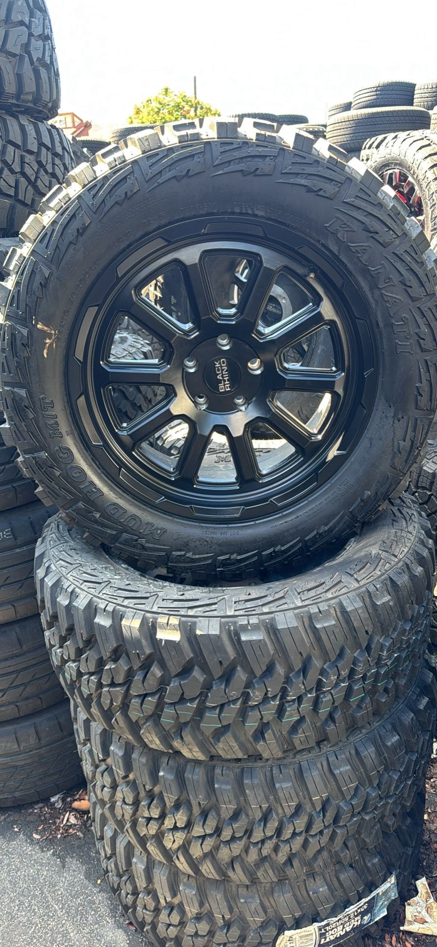 WHEELS BLACK RHINO 20x9 BRAND NEW JEEP