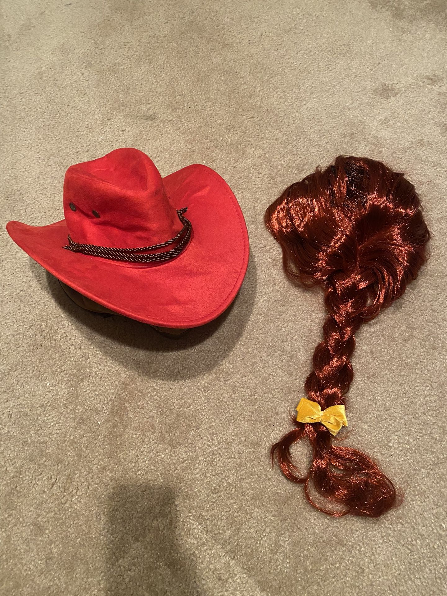 Red Wig And Hat Toy Story Jessie Costume