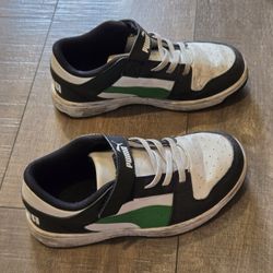 PUMA "Rebound Layup Lo Trainer" Kids Shoes.  Little Kid Size 1.5
