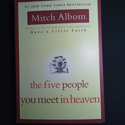 The Five Peope You Meet in Heaven Paperback Book Mitch Albom New York Times Best Seller