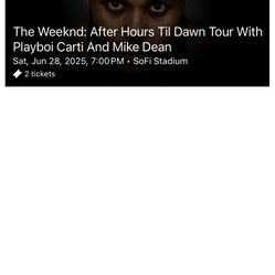 The Weeknd After Hours SoFi Stadium 